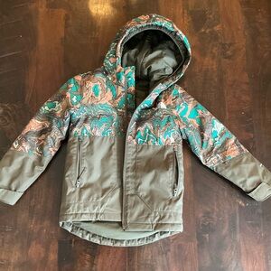 The North Face Kids Puffer Jacket - Green and Brown